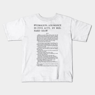 First Edition : George Bernard Shaw Pygmalion Kids T-Shirt